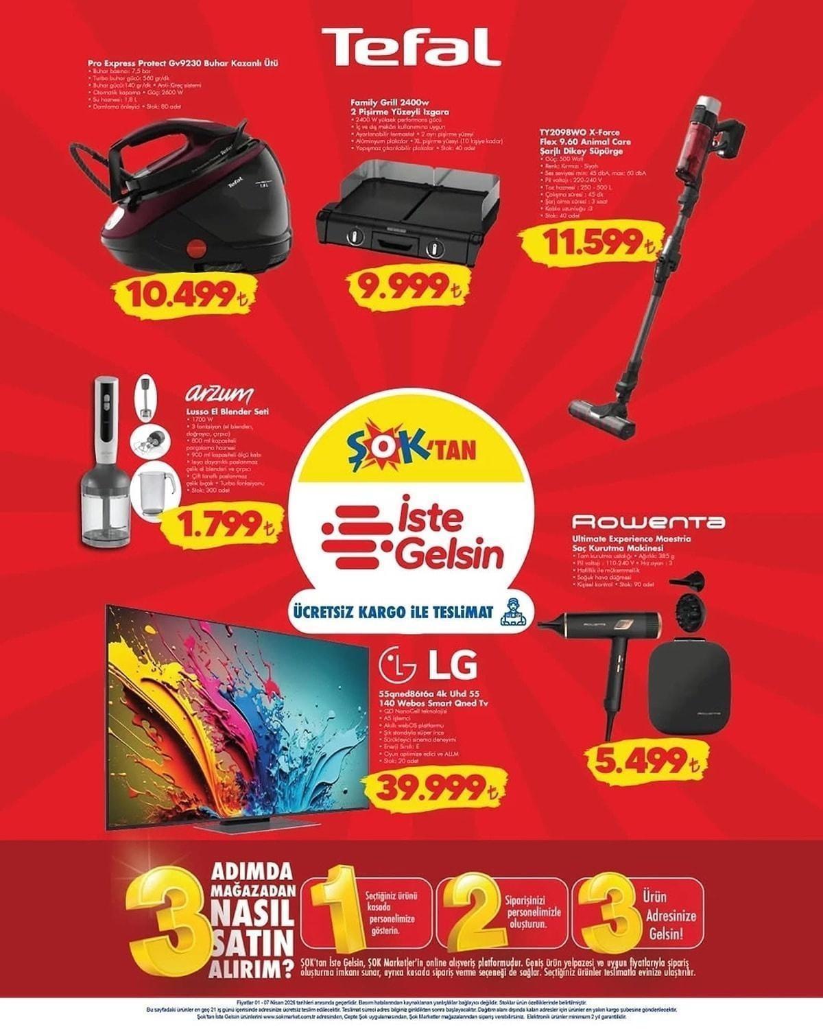 1-7 NİSAN ŞOK AKTÜEL İNDİRİMLERİ