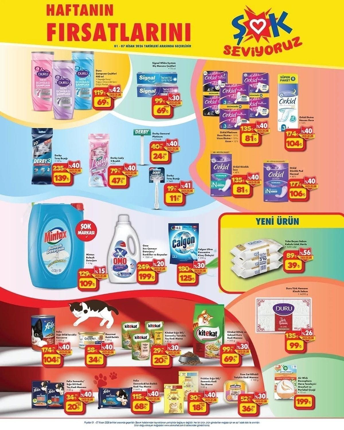 1-7 NİSAN ŞOK AKTÜEL İNDİRİMLERİ