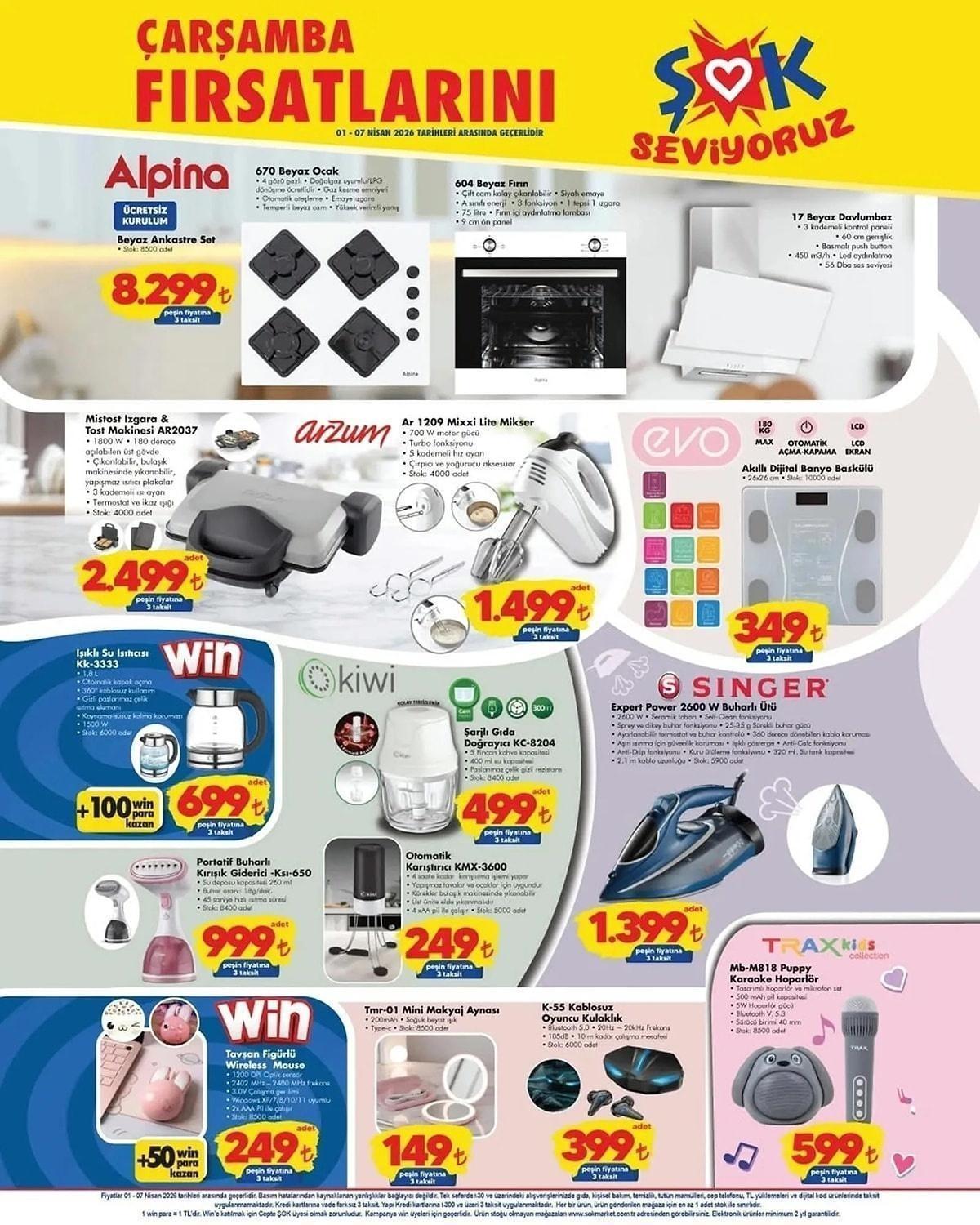 1-7 NİSAN ŞOK AKTÜEL İNDİRİMLERİ