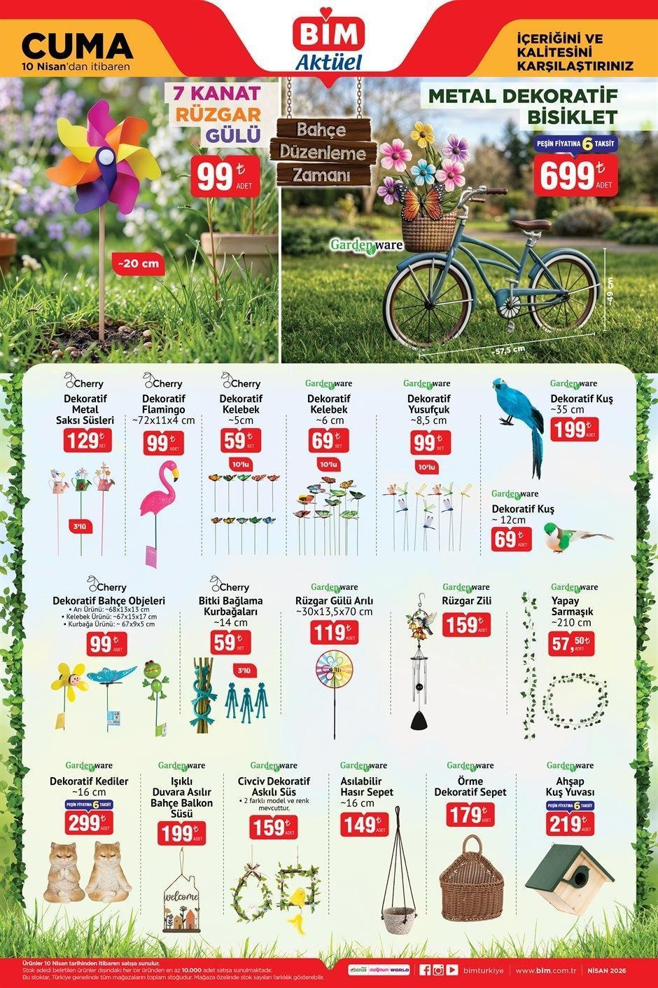 10 NİSAN CUMA BİM AKTÜEL KATALOĞU