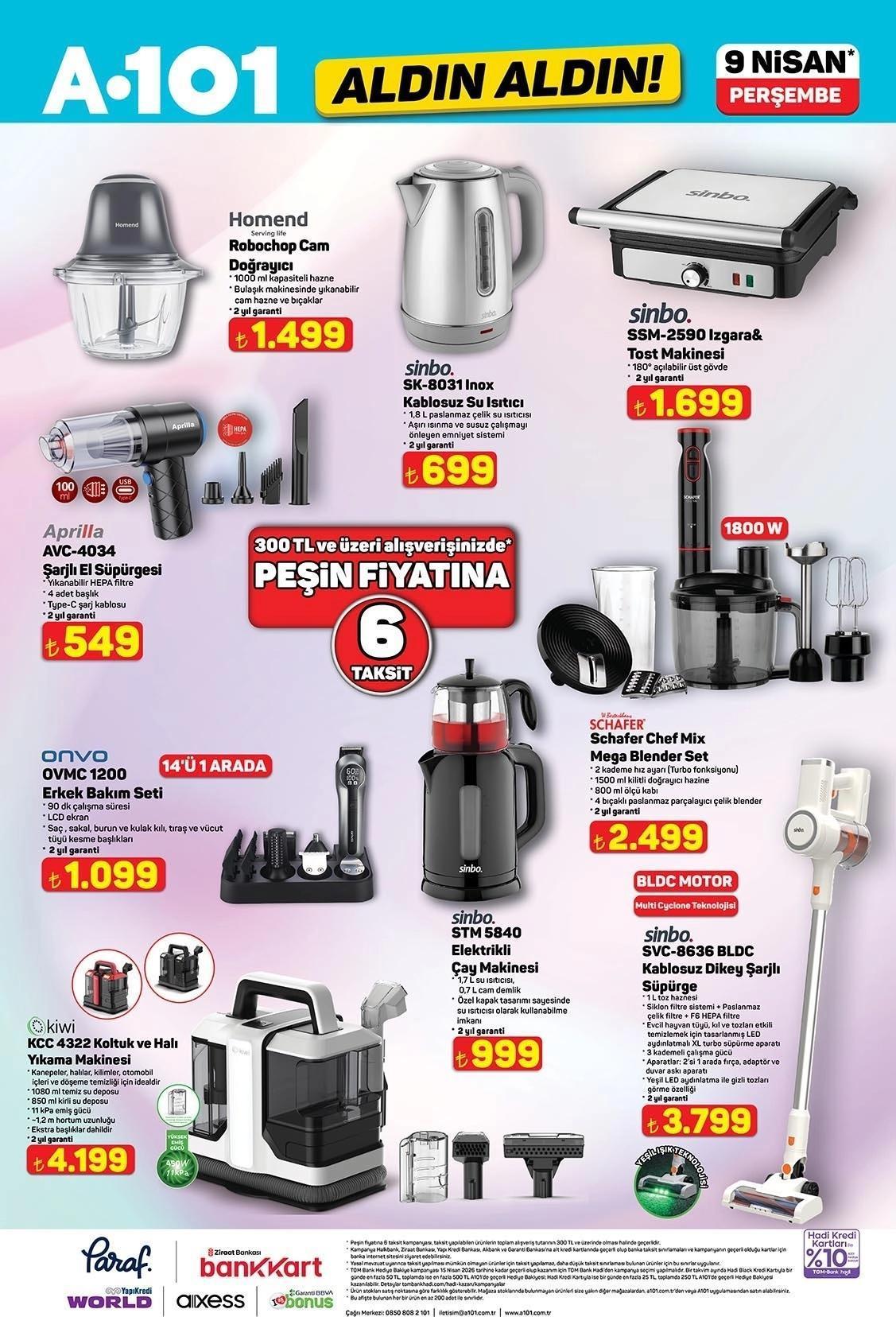 9 NİSAN PERŞEMBE A101 AKTÜEL KATALOĞU 9 NİSAN PERŞEMBE A101 AKTÜEL KATALOĞU