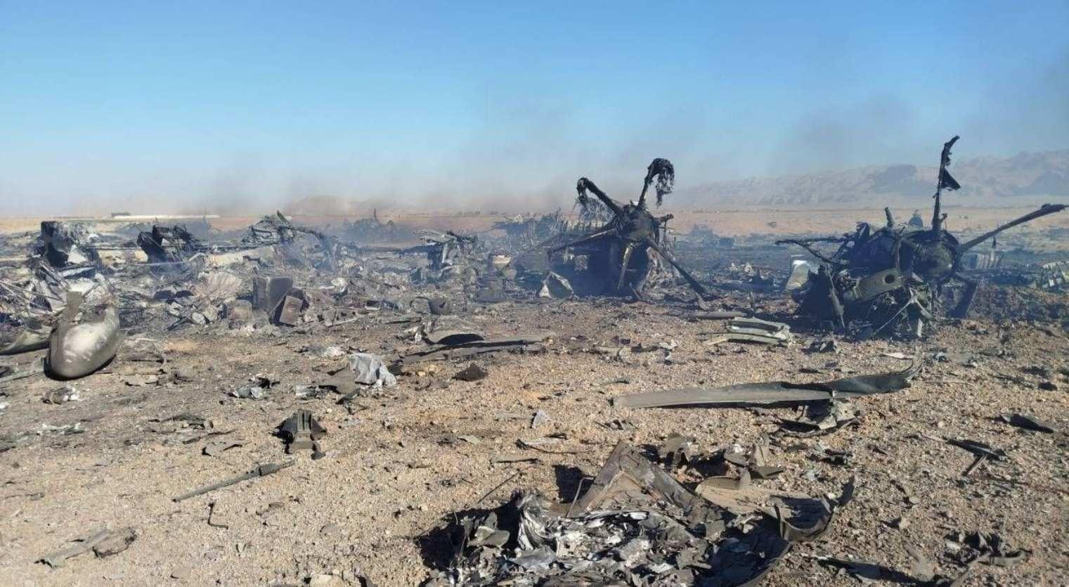 İşte ABD uçaklarının enkazı İrandan sıcak görüntüler