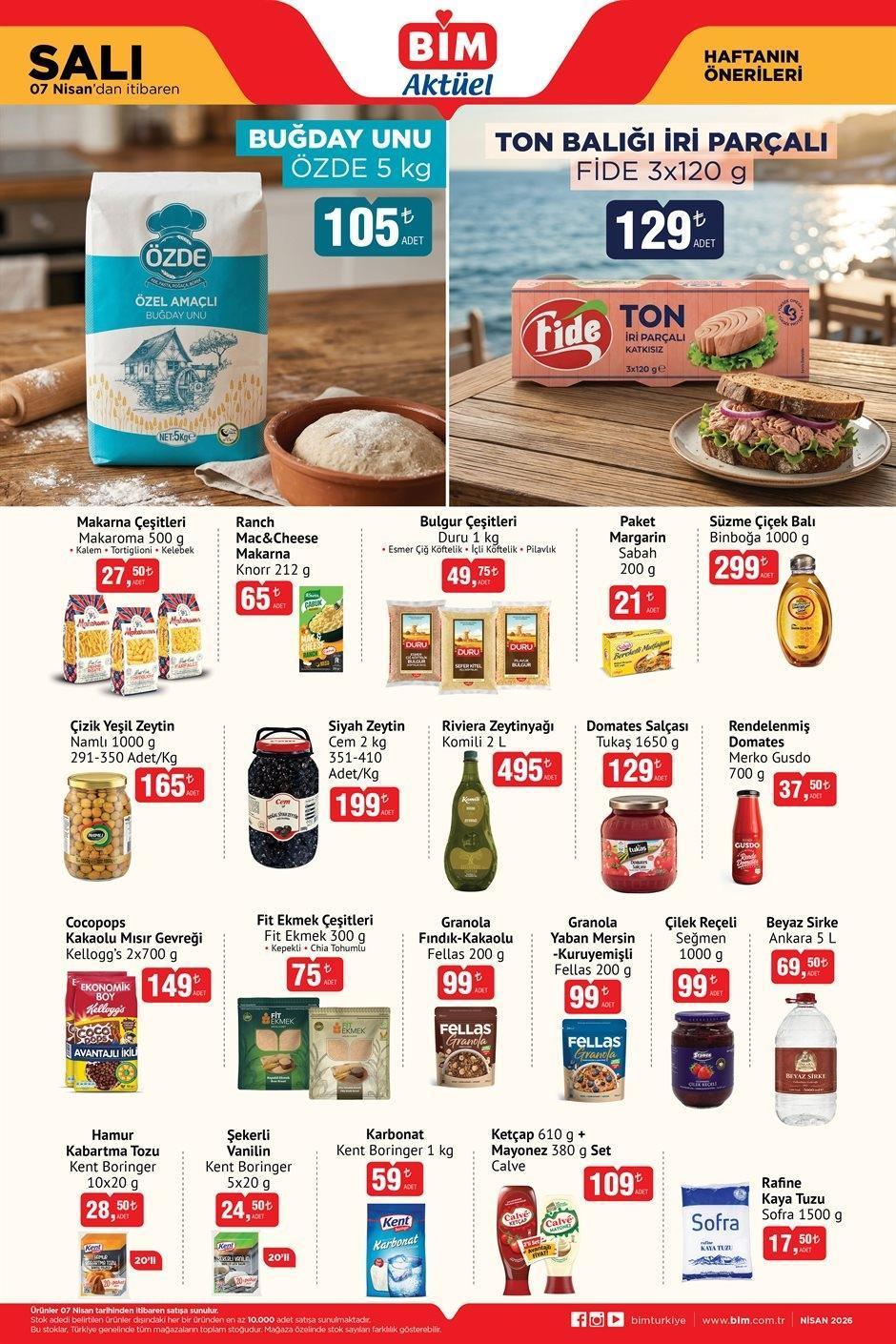 7 NİSAN SALI BİM AKTÜEL KATALOĞU