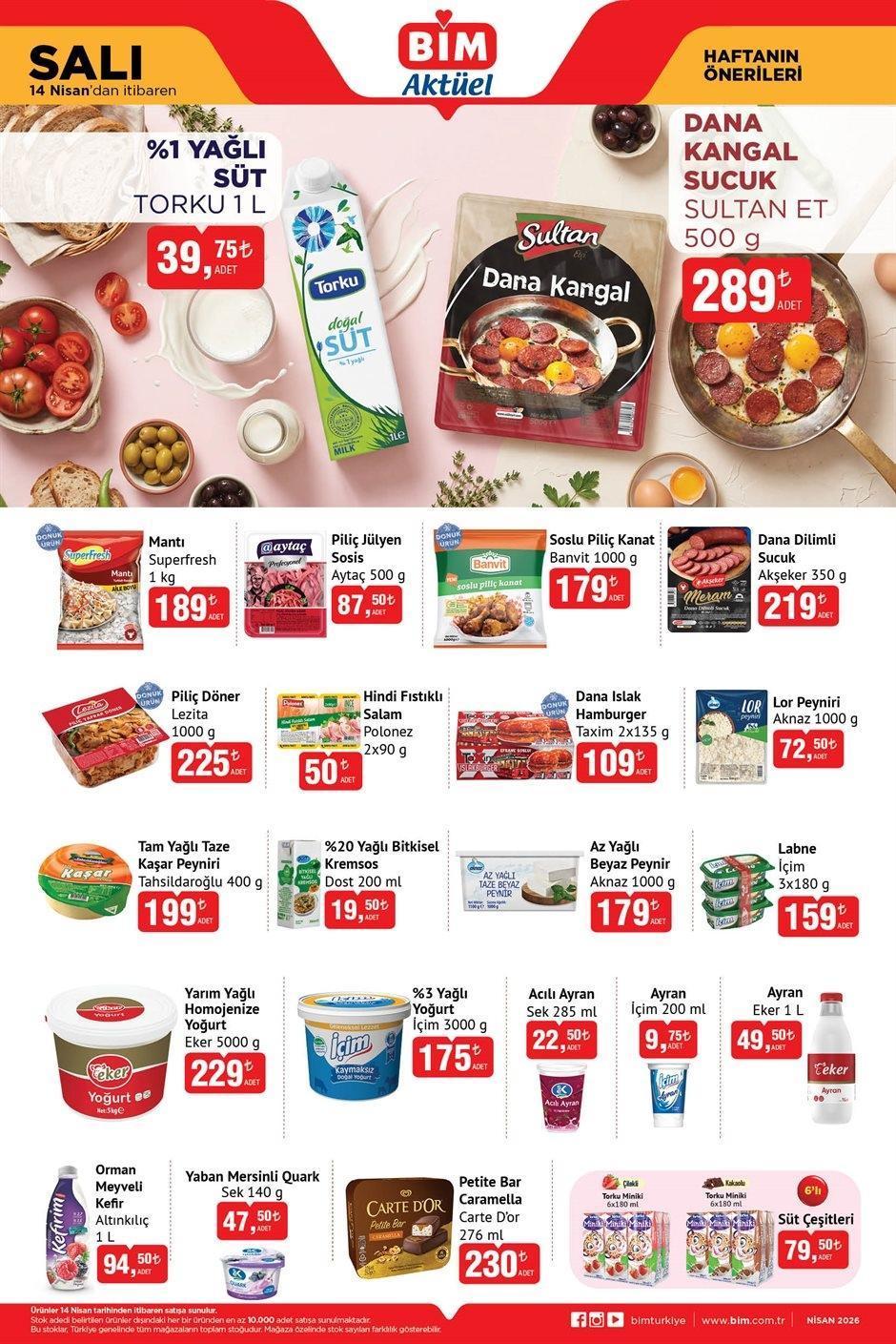 14 NİSAN SALI BİM AKTÜEL KATALOĞU