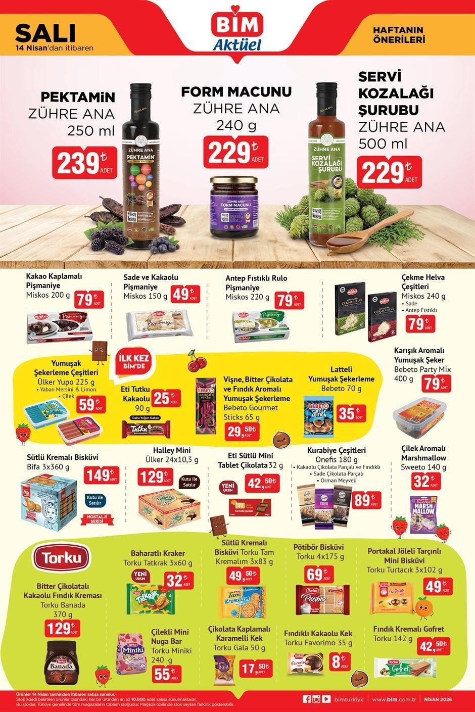 14 NİSAN SALI BİM AKTÜEL KATALOĞU