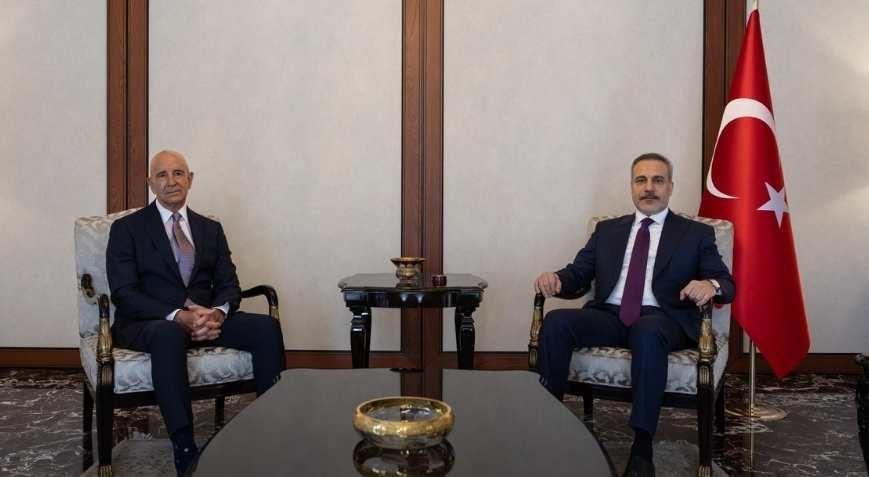 Dışişleri Bakanı Hakan Fidan, ABD'li Büyükelçi Barrack'ı kabul etti