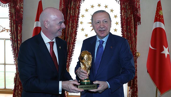 Cumhurbaşkanı Erdoğan, FIFA Başkanı Infantino’yu kabul etti