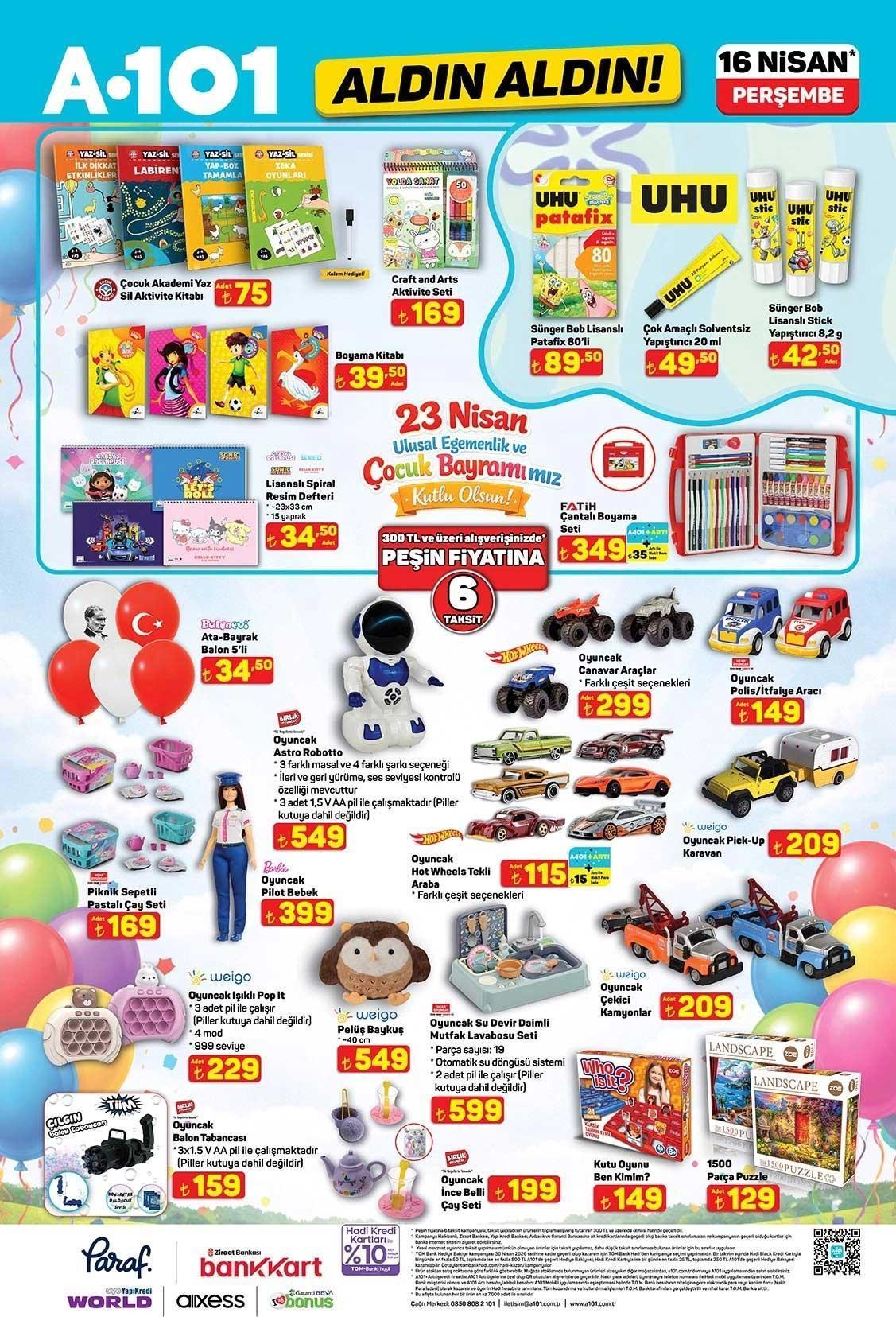 16 NİSAN A101 ALDIN ALDIN AKTÜEL KATALOĞU 16 NİSAN A101 ALDIN ALDIN AKTÜEL KATALOĞU