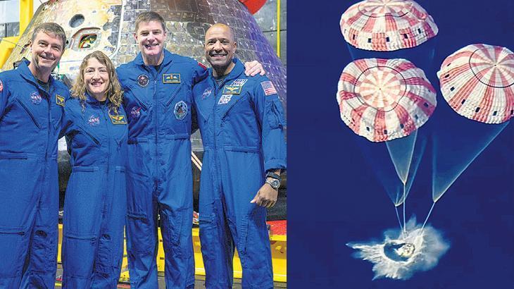 Ay yolculuğu okyanusta bitti