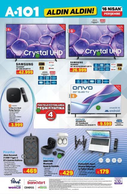 A101 AKTÜEL KATALOG 16 NİSAN PERŞEMBE İNDİRİMLİ ÜRÜNLER A101 AKTÜEL KATALOG 16 NİSAN PERŞEMBE İNDİRİMLİ ÜRÜNLER