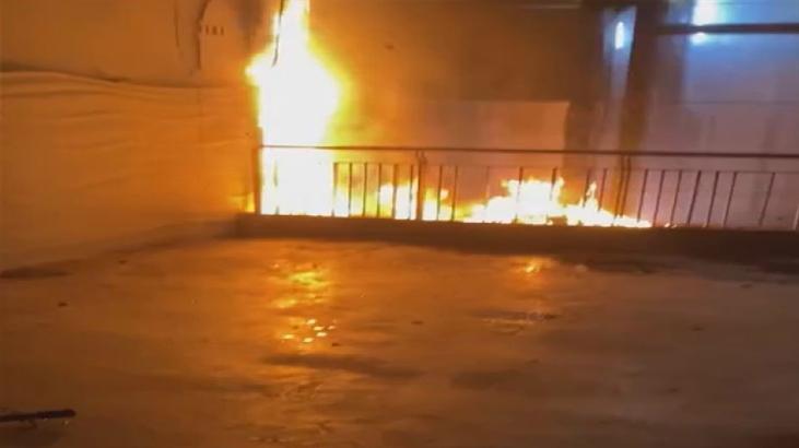 Taksim Metro İstasyonu'nda korkutan yangın