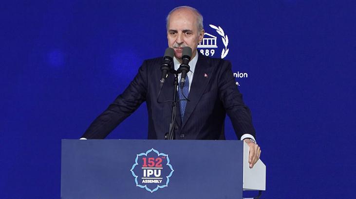 TBMM Başkanı Kurtulmuş'tan PAB Genel Kurulunda çağrı: İsrail'in BM üyeliği askıya alınmalı