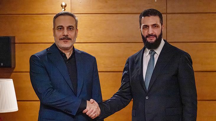 Dışişleri Bakanı Hakan Fidan, Suriye Cumhurbaşkanı Şara ile Antalya'da görüştü