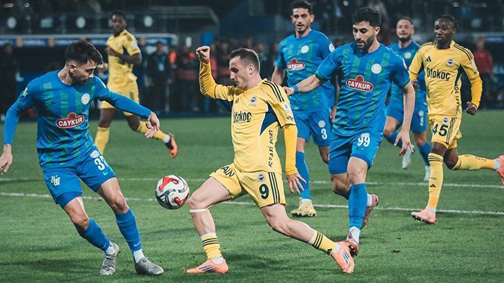 FENERBAHÇE - RİZESPOR MAÇI KAÇ KAÇ BİTTİ