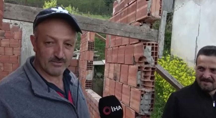Karadeniz zekası yine şaşırttı Duvar yıkılmadan taşındı, herkes şaşkın: Daha önce de yapmıştım