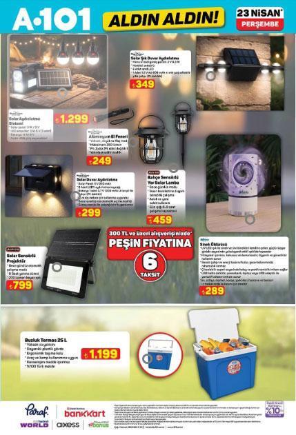 A101 YENİ ÜRÜNLER KATALOĞU 23 NİSAN HANGİ ÜRÜNLER GELİYOR A101 yeni afiş yayınlandı Cam silme robotu, Gözleme sacı, Bisiklet, Trambolin, Sinek öldürücü, Oyuncu koltuğu...