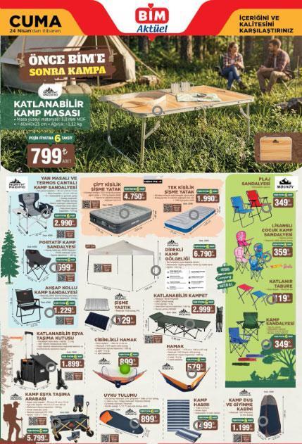 BİM AKTÜEL KATALOG YENİ ÜRÜNLER 24 NİSAN CUMA: Raflarda Cuma günü satışa çıkıyor BİM aktüel katalog afişi ürünleri Portatif klima, 6 kişilik çadır, kamp malzemeleri, Stanley termos, katlanabilir kamp masası...