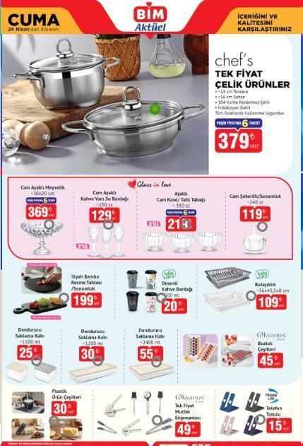 BİM AKTÜEL KATALOG YENİ ÜRÜNLER 24 NİSAN CUMA: Raflarda Cuma günü satışa çıkıyor BİM aktüel katalog afişi ürünleri Portatif klima, 6 kişilik çadır, kamp malzemeleri, Stanley termos, katlanabilir kamp masası...