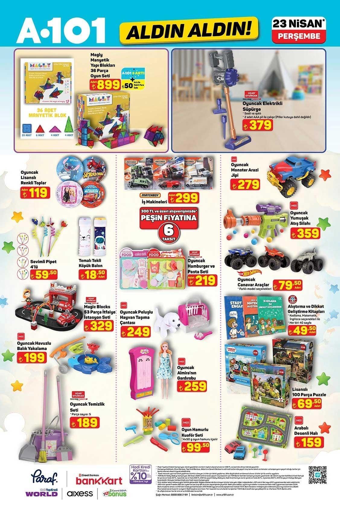 23 NİSAN A101 KATALOĞU
