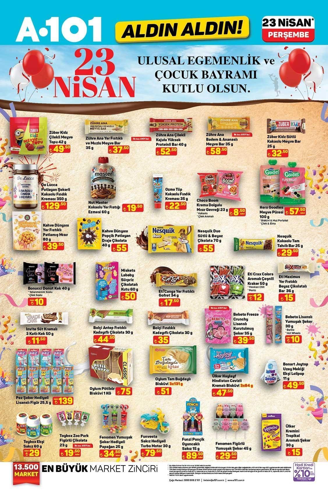 23 NİSAN A101 KATALOĞU