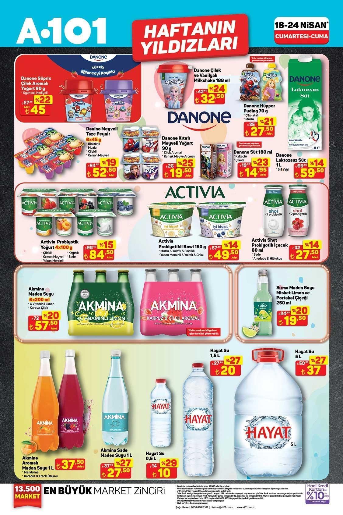 18-24 NİSAN A101 HAFTANIN YILDIZLARI
