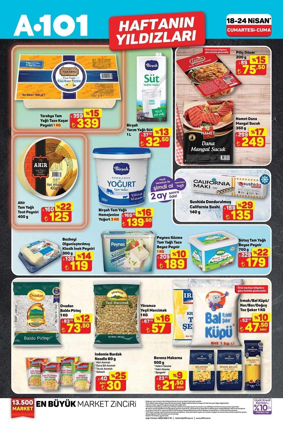18-24 NİSAN A101 HAFTANIN YILDIZLARI