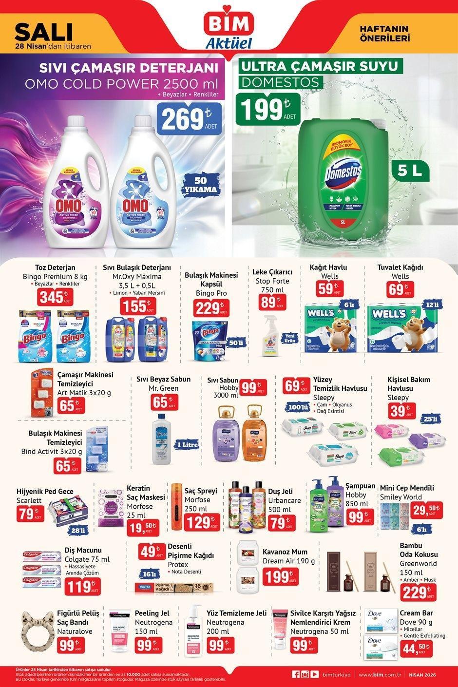 28 NİSAN SALI BİM AKTÜEL KATALOĞU