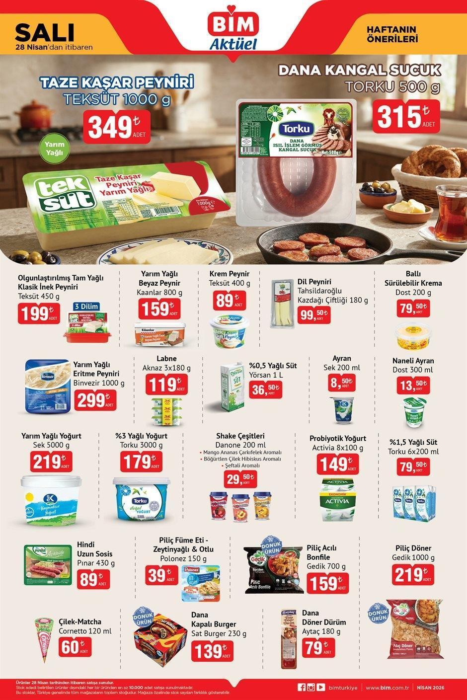 28 NİSAN SALI BİM AKTÜEL KATALOĞU