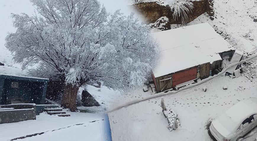 Görüntüler bu sabah çekildi! Nisan sonu kar sürprizi: Herhalde bu yıl yaz gelmeyecek
