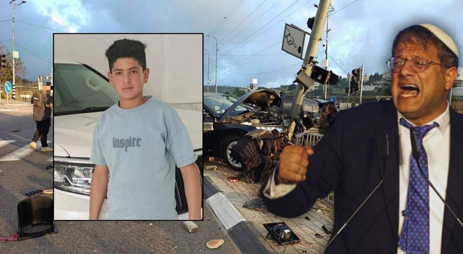 İsrailli bakana ait araç 16 yaşındaki Filistinli çocuğu ezerek öldürdü! Ben Gvir