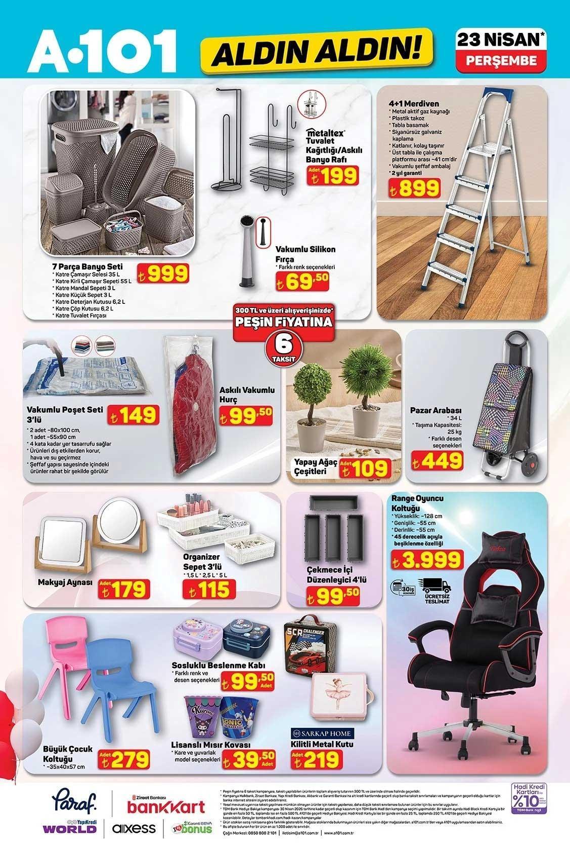 23 NİSAN A101 KATALOĞU