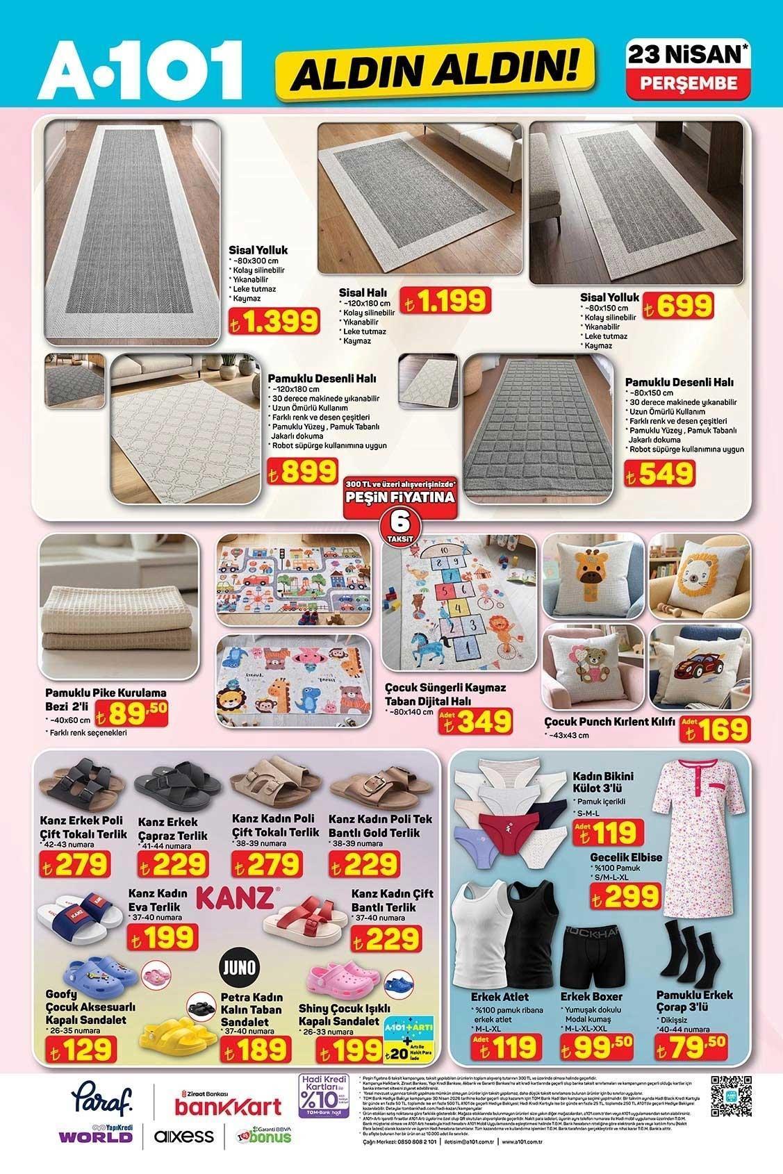 23 NİSAN A101 KATALOĞU
