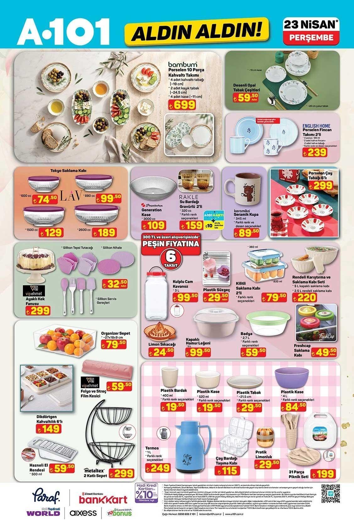 23 NİSAN A101 KATALOĞU