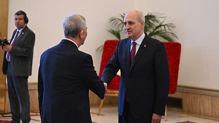 TBMM Başkanı Kurtulmuş, tebrikleri kabul etti