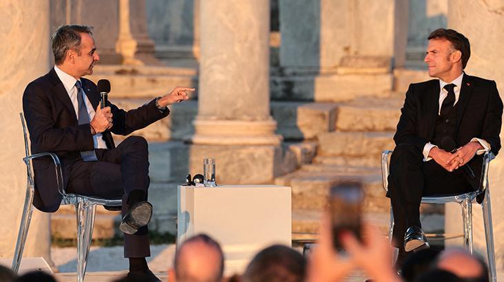 SON DAKİKA HABERLER: Macron konuştu, Yunan basını Türkiye’yi hedef gösterdi: 'Savaş çıkarsa yardım edeceğiz'