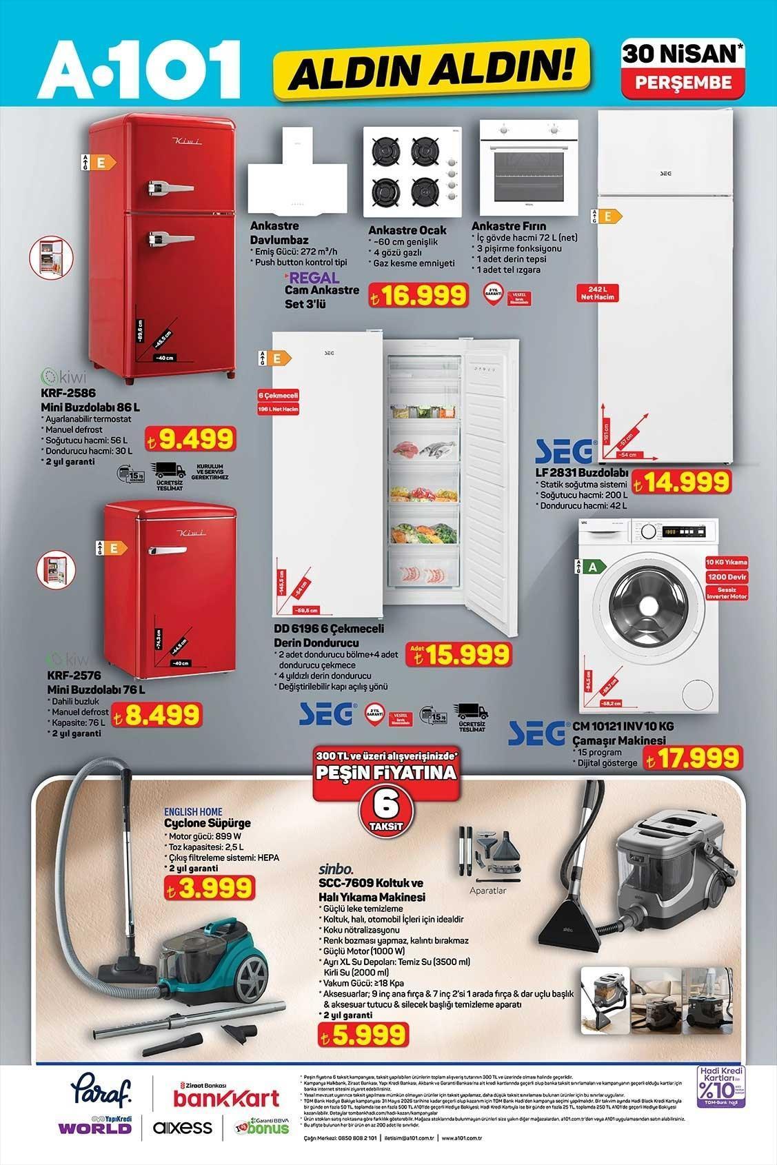 30 NİSAN A101 ALDIN ALDIN AKTÜEL KATALOĞU