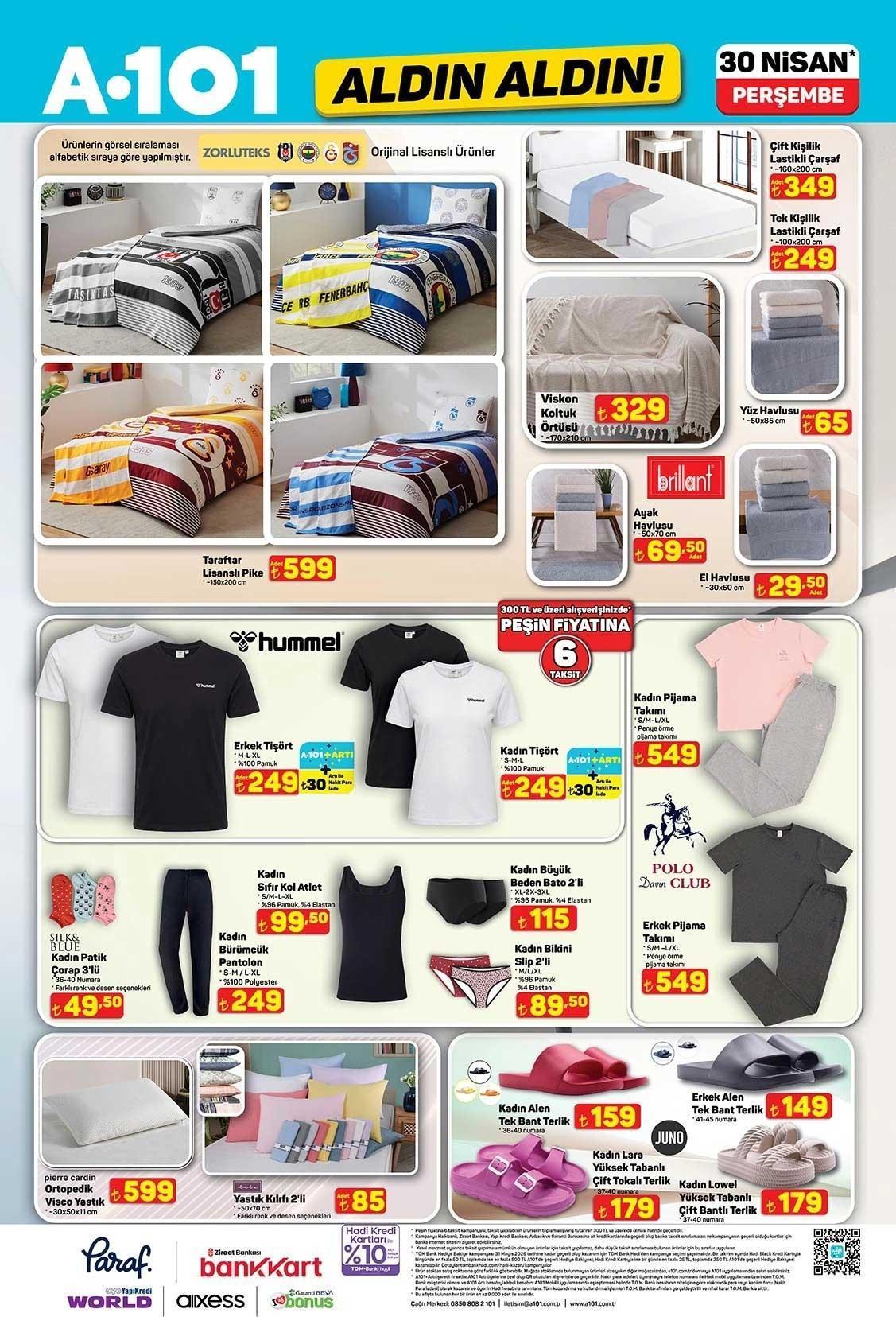 30 NİSAN A101 ALDIN ALDIN AKTÜEL KATALOĞU