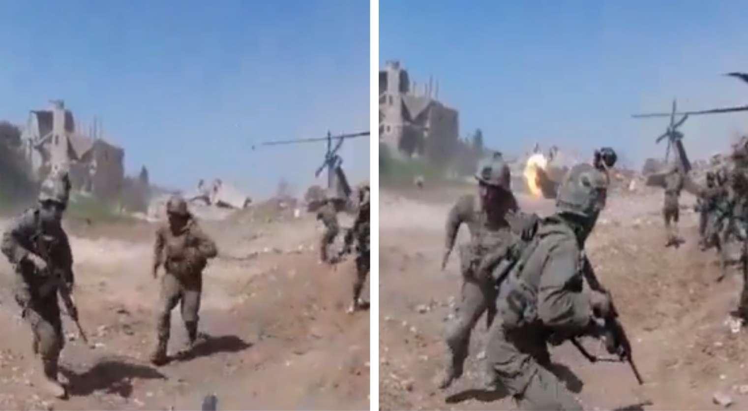 İsrail askerlerine tahliye sırasında şok saldırı! Hizbullah İHA ile vurdu, görüntüler ortaya çıktı