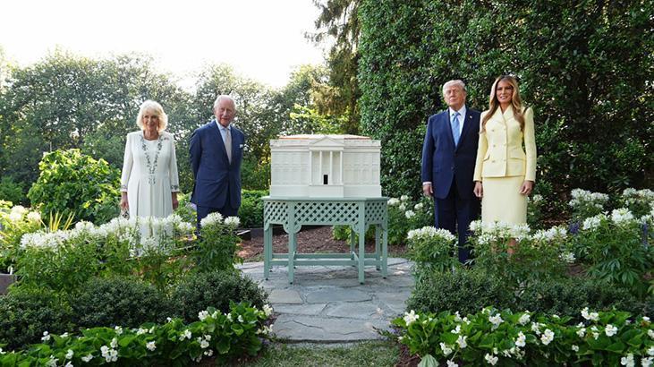Kral Charles'tan Beyaz Saray'a sürpriz ziyaret! Dikkat çeken 'arı kovanı' detayı