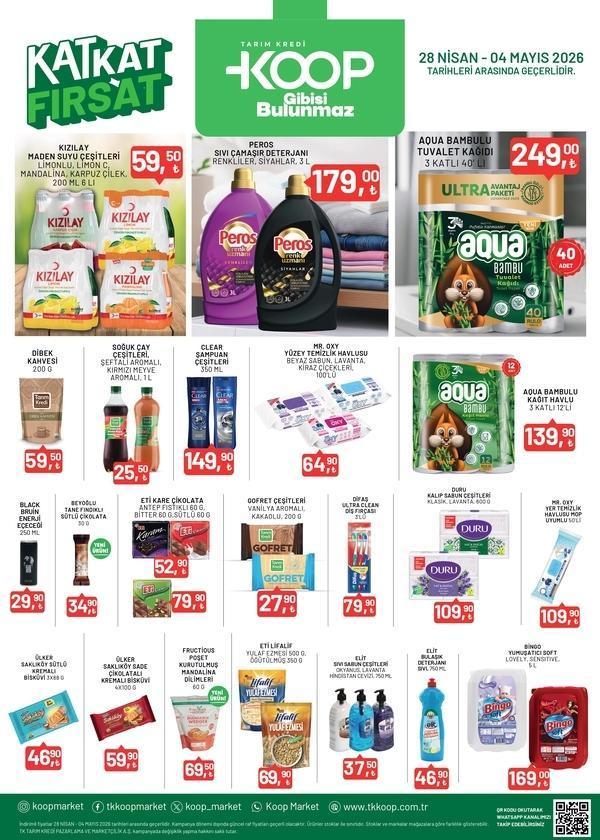 Tarım Kredi Kooperatifi Market indirim günleri başladı 29 Nisan - 4 Mayıs 2026 Tarım Kredi Market aktüel ürünler kataloğu indirimli fiyatları