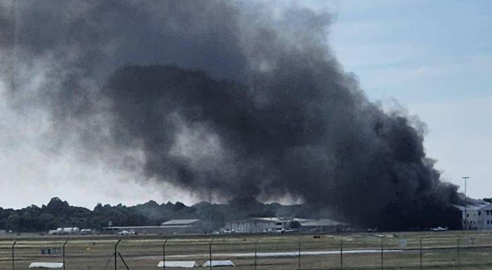 Avustralya'da uçak kazası! Bölgeden dumanlar yükseliyor