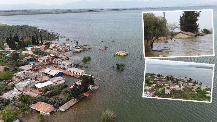 Hatay'da boş kalan baraj taştı! Köyler suya gömüldü