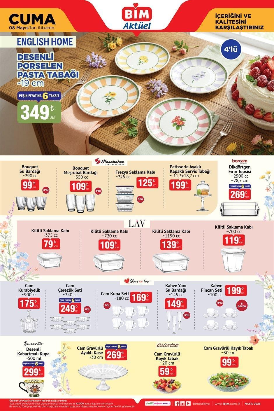 8 MAYIS CUMA BİM AKTÜEL KATALOĞU