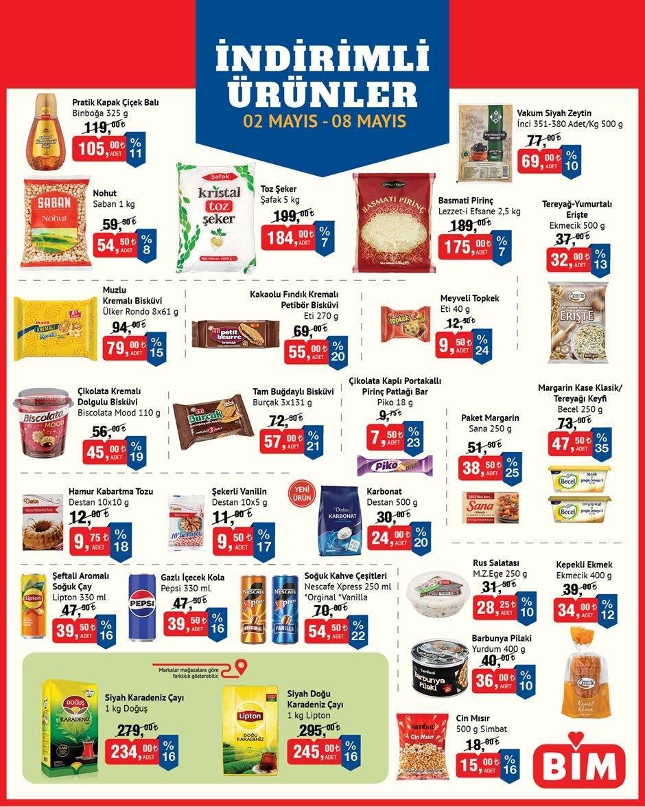2-8 MAYIS BİM MARKET İNDİRİMLERİ