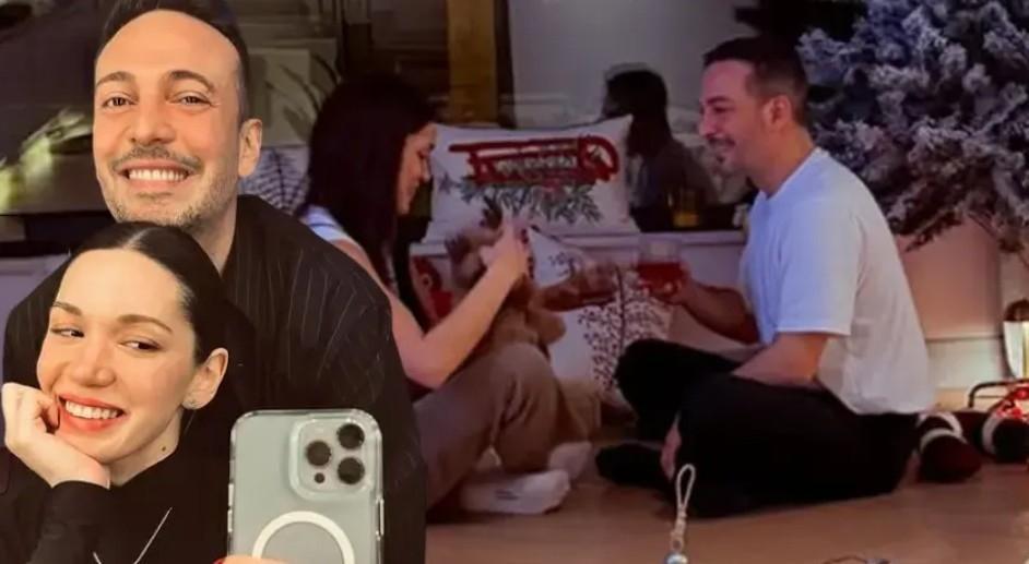 Romantik kutlama Oğuzhan Koç sevgilisi Hazal Subaşına aşkını ilan etti