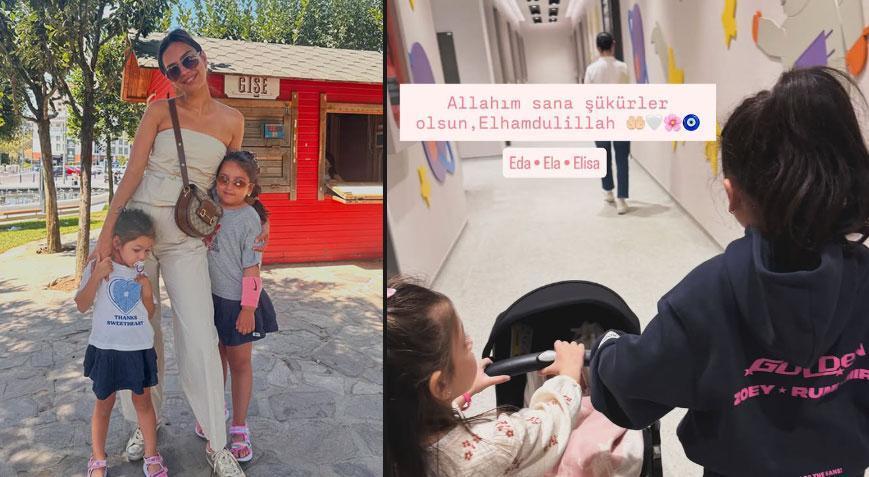 3 çocuklu mutluluk Amine Gülşe’den Elisanın ilk ayında duygusal paylaşım