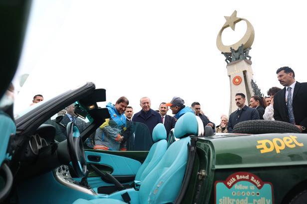 Cumhurbaşkanı Erdoğan, Doğu-Batı Dostluk ve İpek Yolu Rallisi grubunu uğurladı