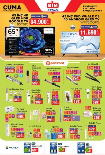 YARIN RAFLARDA SATIŞTA BİM AKTÜEL 8 MAYIS KATALOĞU: BİMde bu hafta hangi ürünler satışa çıkacak TCL 4K Smart TV, Philips Süpürge ve Mutfak gereçlerinde şok fiyatlar YARIN RAFLARDA SATIŞTA BİM AKTÜEL 8 MAYIS KATALOĞU: BİMde bu hafta hangi ürünler satışa çıkacak TCL 4K Smart TV, Philips Süpürge ve Mutfak gereçlerinde şok fiyatlar