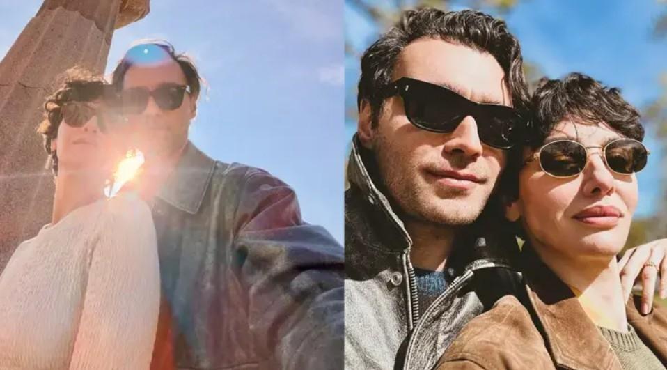 Ünlü çift aşka geldi Birce Akalay ve sevgilisinden romantik kare