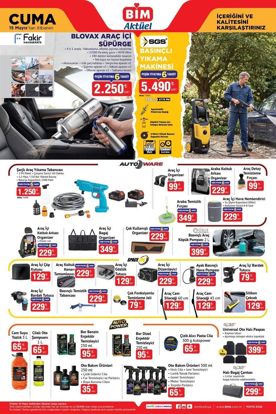 BİM 15 MAYIS CUMA AKTÜEL KATALOĞU BİM 15 MAYIS CUMA AKTÜEL KATALOĞU